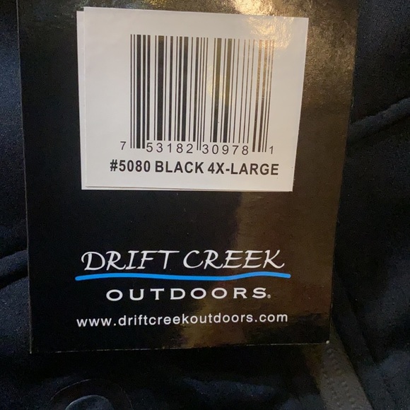 🎁 3X/1X Driftcreek Outdoors Black Jacket - Picture 3 of 9